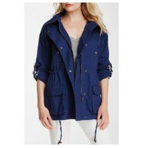 Willow & Clay Anorak Nordstrom Blue Hoodie Sz L